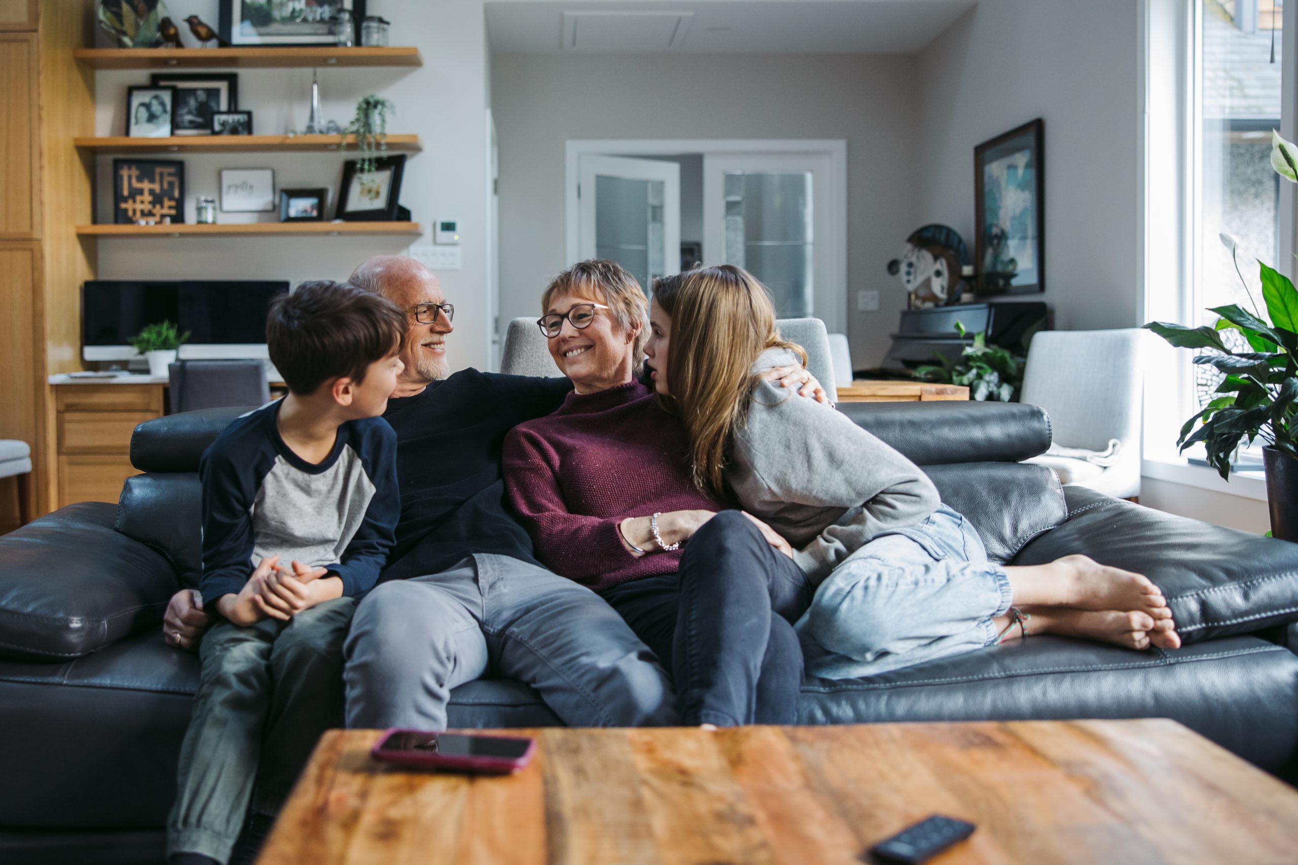 family with foster children